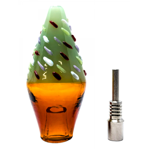 Nectar Collector Ice Cream Style Honey Straw with built-in 10mm female joint, with10mm SS Tip - [NC-71]
